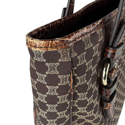 Celine Handbag Macadam Leather Canvas