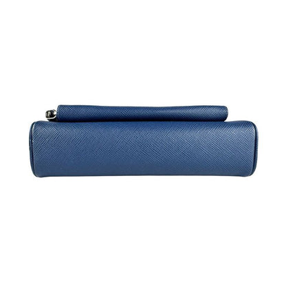 Prada Shoulder Bag Leather Blue