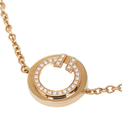Tiffany & Co. T-toe Circle 18K Yellow Gold Diamond Mother of Pearl