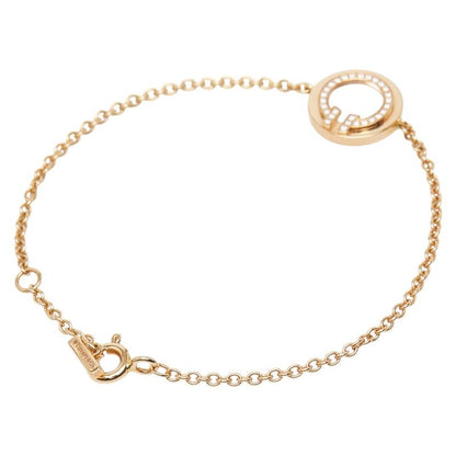 Tiffany & Co. T-toe Circle 18K Yellow Gold Diamond Mother of Pearl