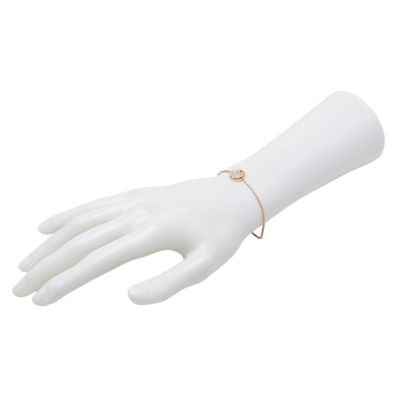 Tiffany & Co. T-toe Circle 18K Yellow Gold Diamond Mother of Pearl