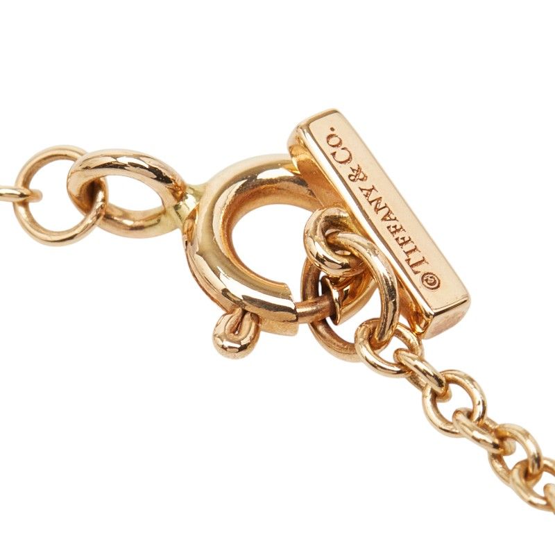 Tiffany & Co. T-toe Circle 18K Yellow Gold Diamond Mother of Pearl
