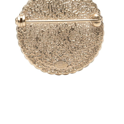 Chanel CC Logo Gold White Plated Shoulder Bag