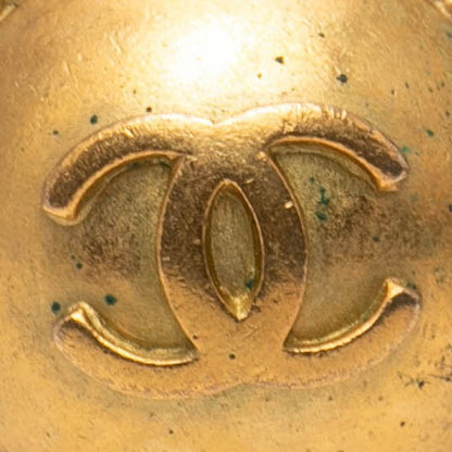 Chanel Vintage CC Logo Gold Plated Ring