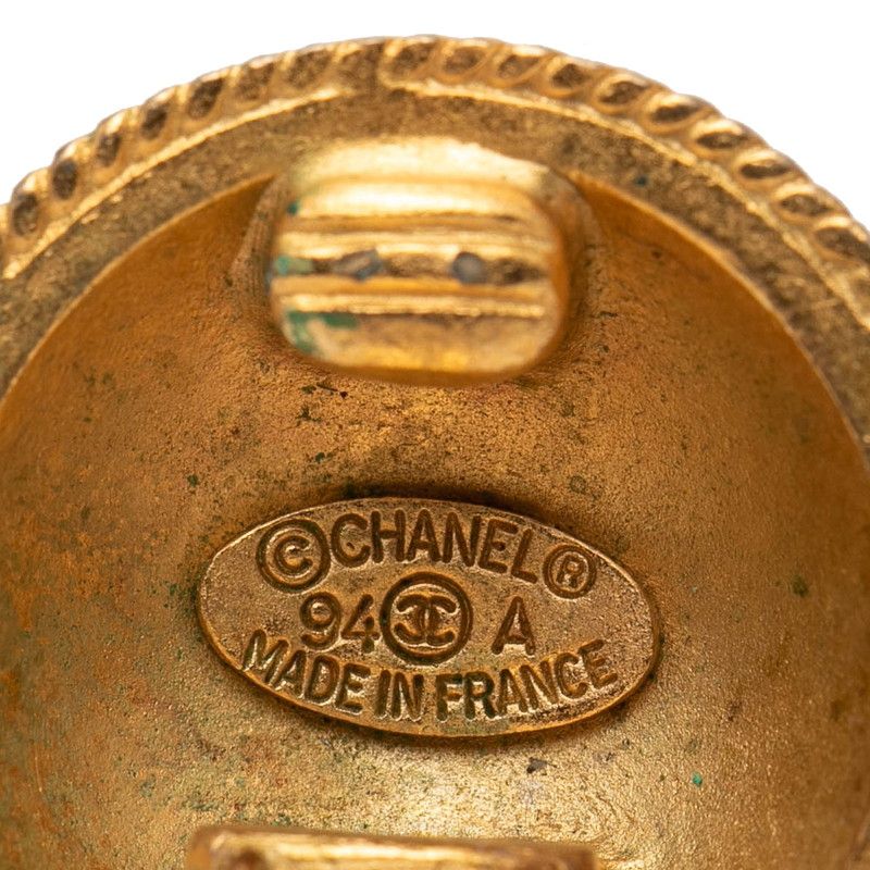 Chanel Vintage CC Logo Gold Plated Ring