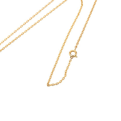 Chanel Clover Motif CC Logo Gold Plated Necklace