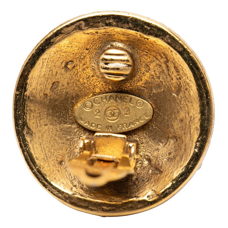 Chanel CC Logo Gold Plated Ring