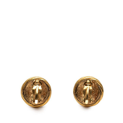 Chanel Vintage CC Logo Gold Plated Ring