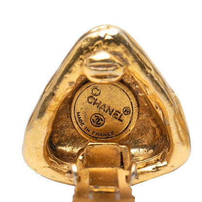 Chanel CC Logo Triangle Gold Plated Ring