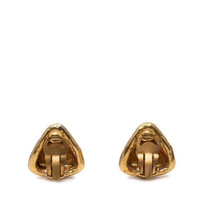 Chanel CC Logo Triangle Gold Plated Ring