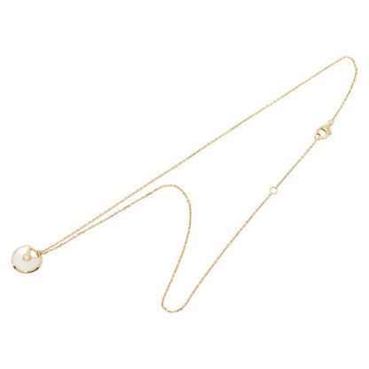 Cartier Amulet de XS 18K Yellow Gold Diamond White Shell Necklace
