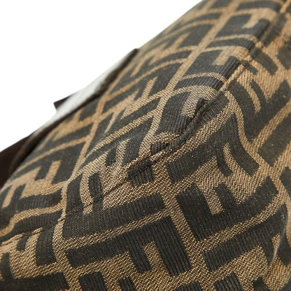 Fendi Zucca Mamma Baguette Shoulder Bag Brown Canvas Leather