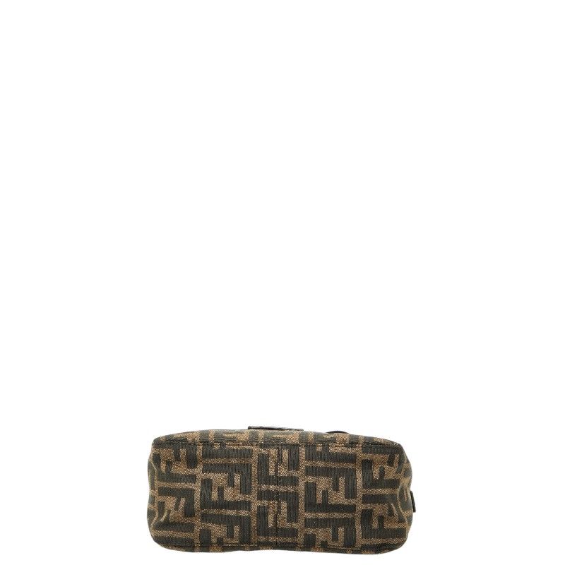Fendi Zucca Mamma Baguette Shoulder Bag Brown Canvas Leather