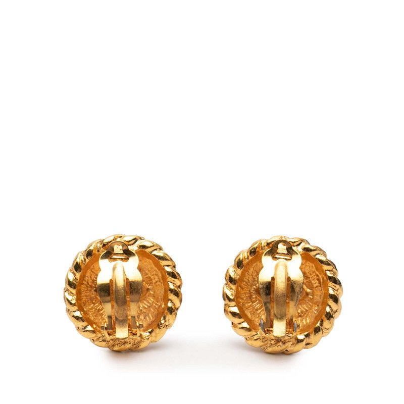 Chanel Vintage CC Logo Gold Plated Ring
