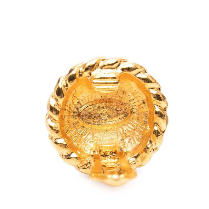 Chanel Vintage CC Logo Gold Plated Ring