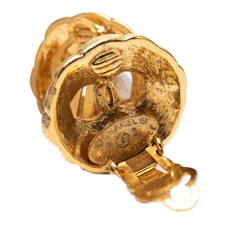 Chanel Vintage CC Logo Gold Plated Ring