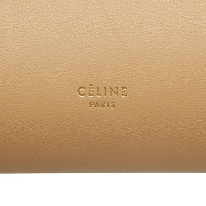 Celine Belt Bag 2-Way Beige Black Leather