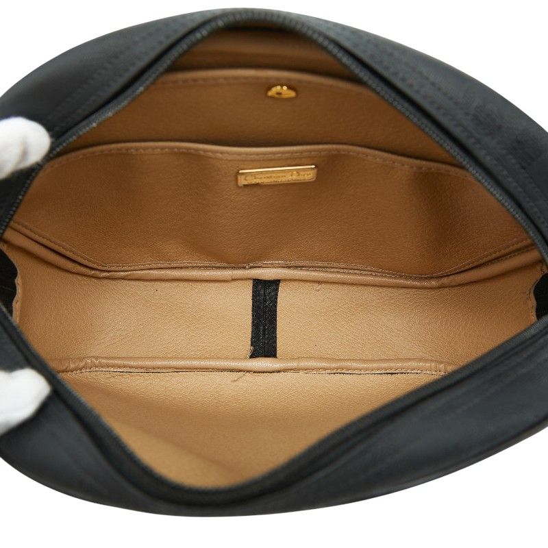 Dior Trotter Crossbody Shoulder Bag Black Leather