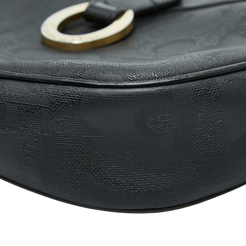 Dior Trotter Crossbody Shoulder Bag Black Leather