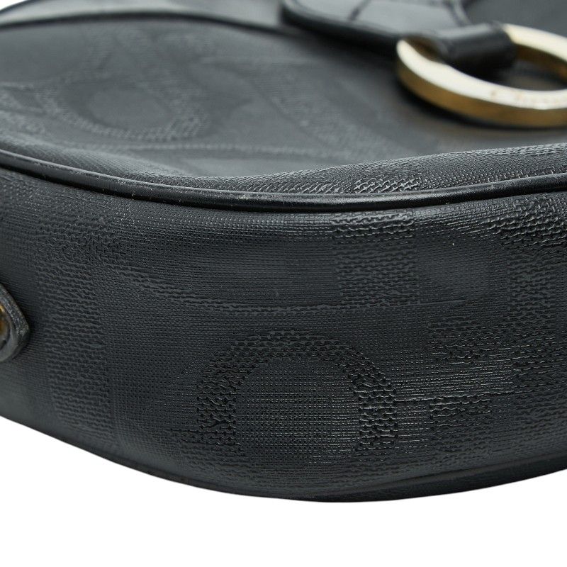 Dior Trotter Crossbody Shoulder Bag Black Leather