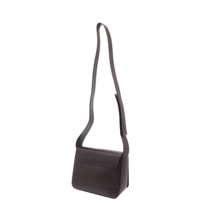 Prada Crossbody Shoulder Bag Brown Leather