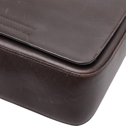 Prada Crossbody Shoulder Bag Brown Leather