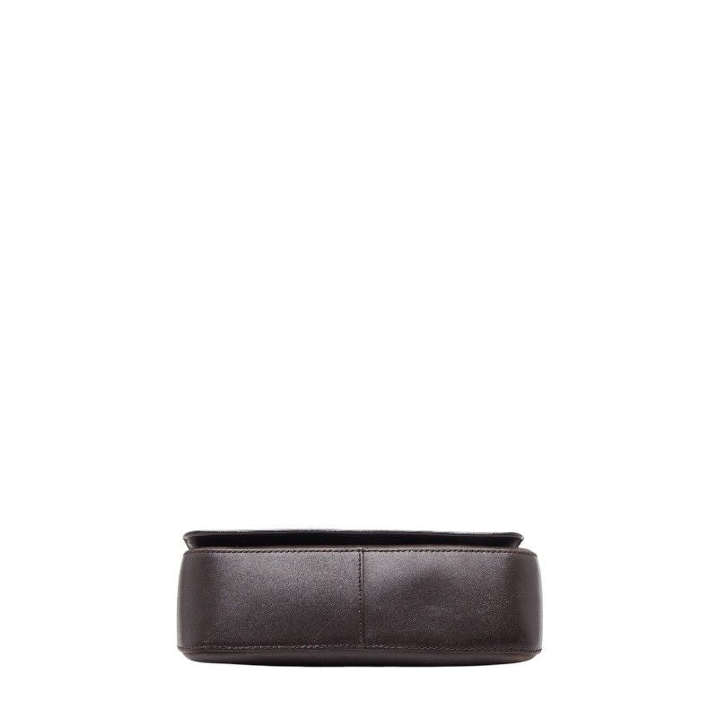 Prada Crossbody Shoulder Bag Brown Leather