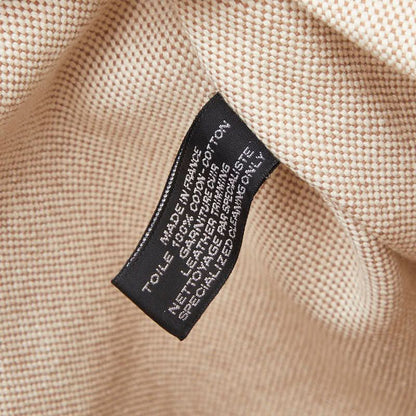 Hermes Fourre Tout Cabas Tote Beige Brown Canvas