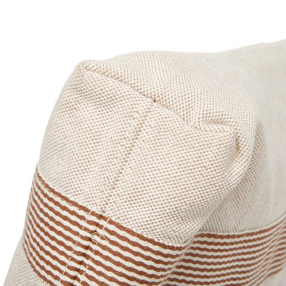 Hermes Fourre Tout Cabas Tote Beige Brown Canvas