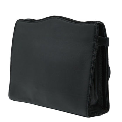 Dior CD Logo Crossbody Shoulder Bag Black Leather