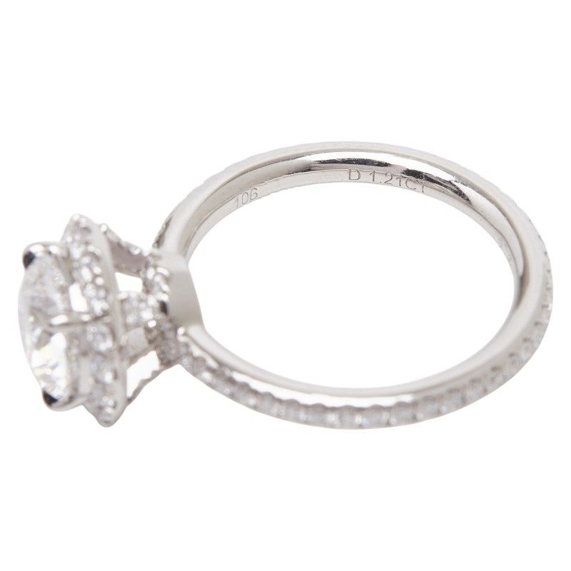 Harry Winston Round Cut Micro Pave Ring