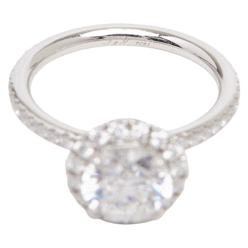 Harry Winston Round Cut Micro Pave Ring