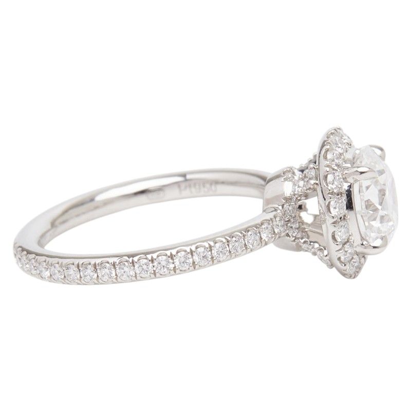 Harry Winston Round Cut Micro Pave Ring