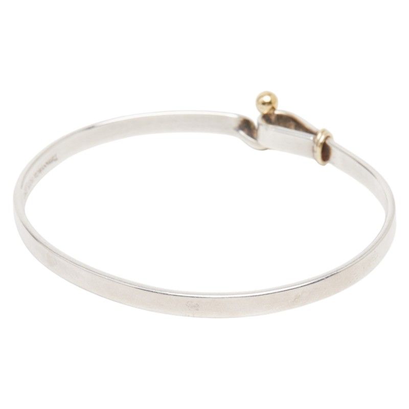 Tiffany & Co. Hook Eye Silver Gold 18K Yellow
