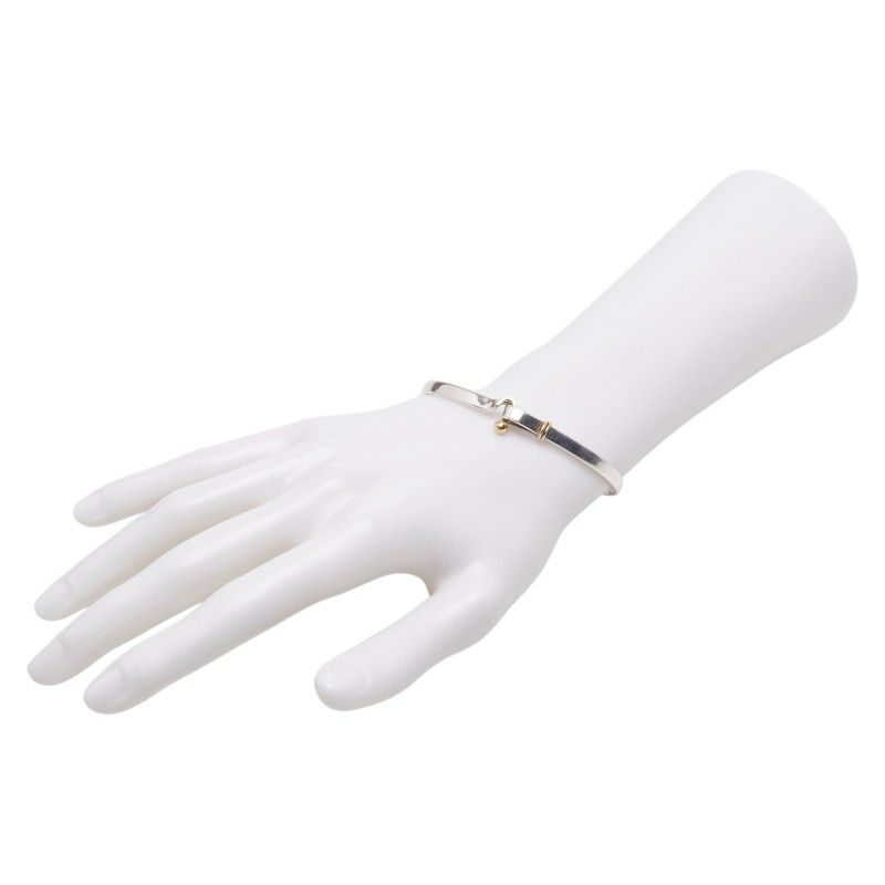 Tiffany & Co. Hook Eye Silver Gold 18K Yellow