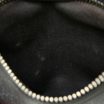 Gucci GG Supreme Crossbody Shoulder Bag Black Leather