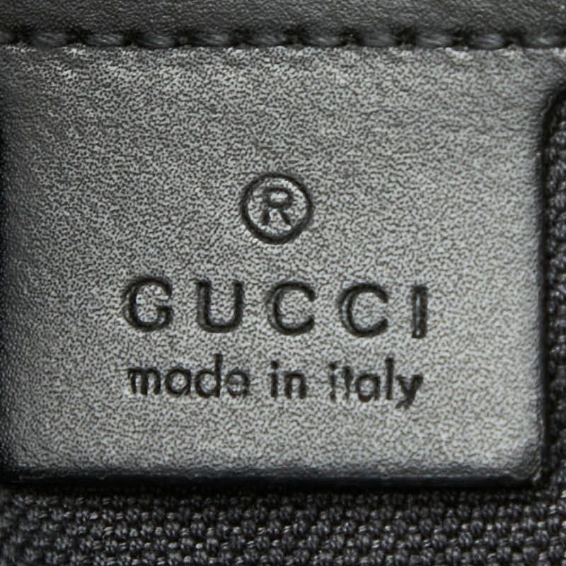 Gucci GG Supreme Crossbody Shoulder Bag Black Leather