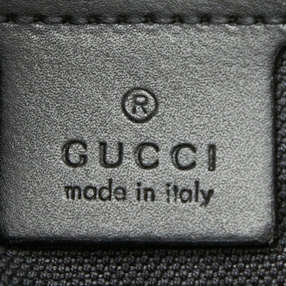 Gucci GG Supreme Crossbody Shoulder Bag Black Leather