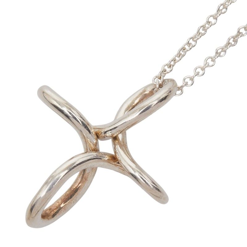 Tiffany & Co. Infinity Cross Elsa Peretti Silver Necklace