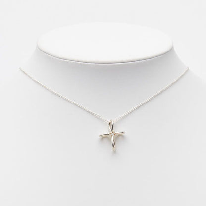 Tiffany & Co. Infinity Cross Elsa Peretti Silver Necklace
