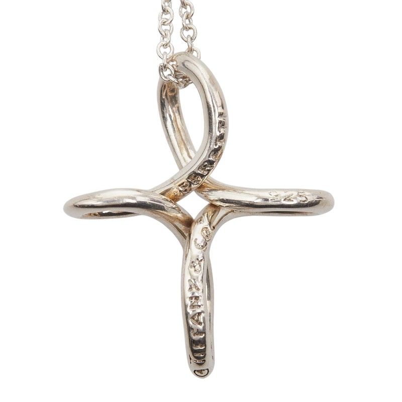 Tiffany & Co. Infinity Cross Elsa Peretti Silver Necklace