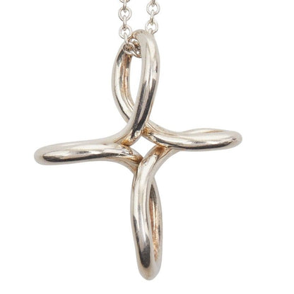 Tiffany & Co. Infinity Cross Elsa Peretti Silver Necklace