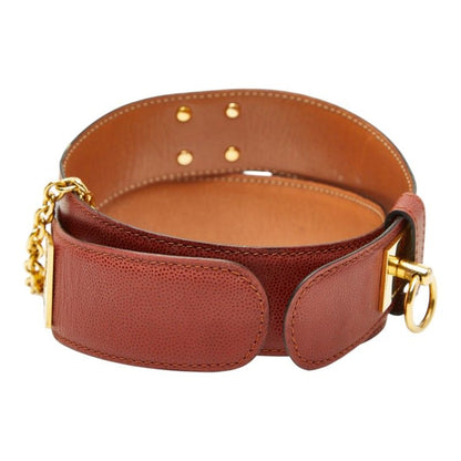 Celine Belt :c 65 Brown Leather