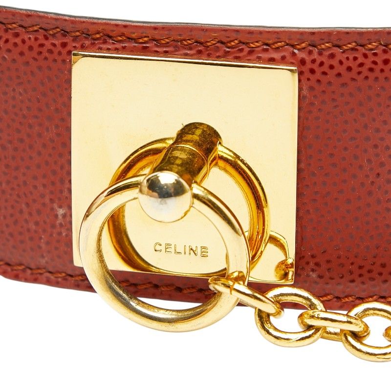 Celine Belt :c 65 Brown Leather