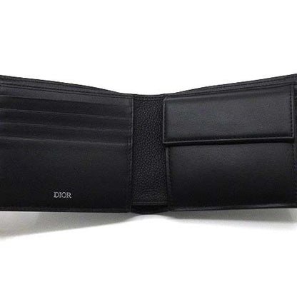 Dior Gravity Leather Bifold Wallet Black