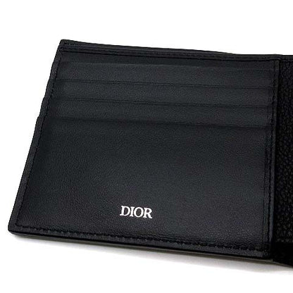 Dior Gravity Leather Bifold Wallet Black