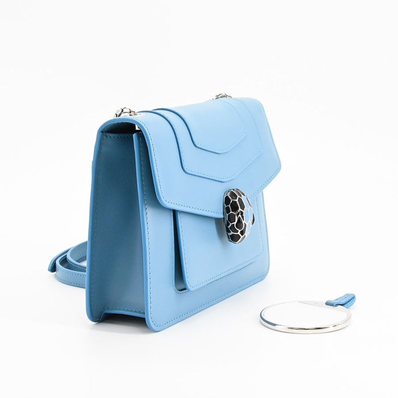 Bvlgari Shoulder Bag Serpentifo Crossbody Blue