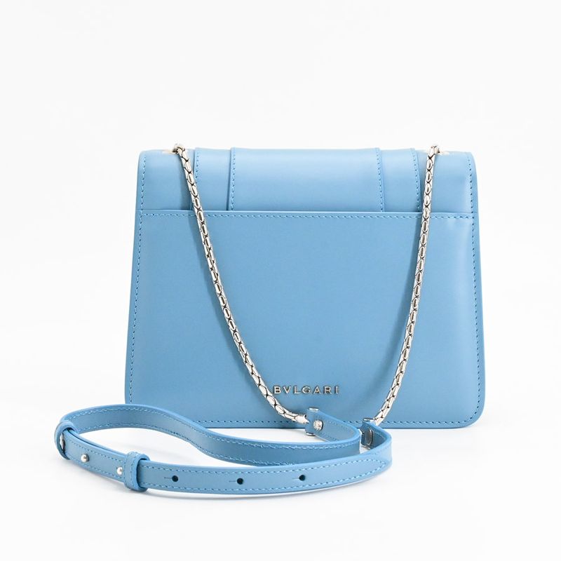 Bvlgari Shoulder Bag Serpentifo Crossbody Blue