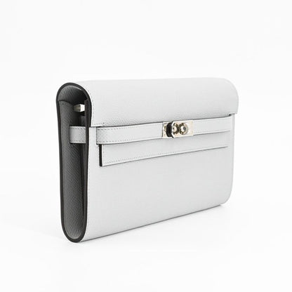 Hermes Shoulder Bag Kelly to Go Blue Glacier