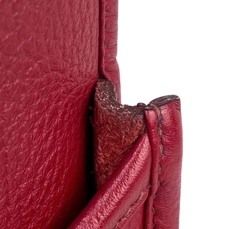 Hermes Evelyne 3 PM Perforated Logo Shoulder Bag Taurillon Clemence Ruby